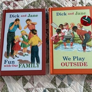 Dick and Jane Family and Outdoor Play Book Set